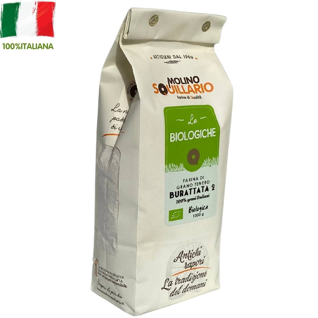 Farina di grano tenero Burattata 2 BIO - 100% grani italiani